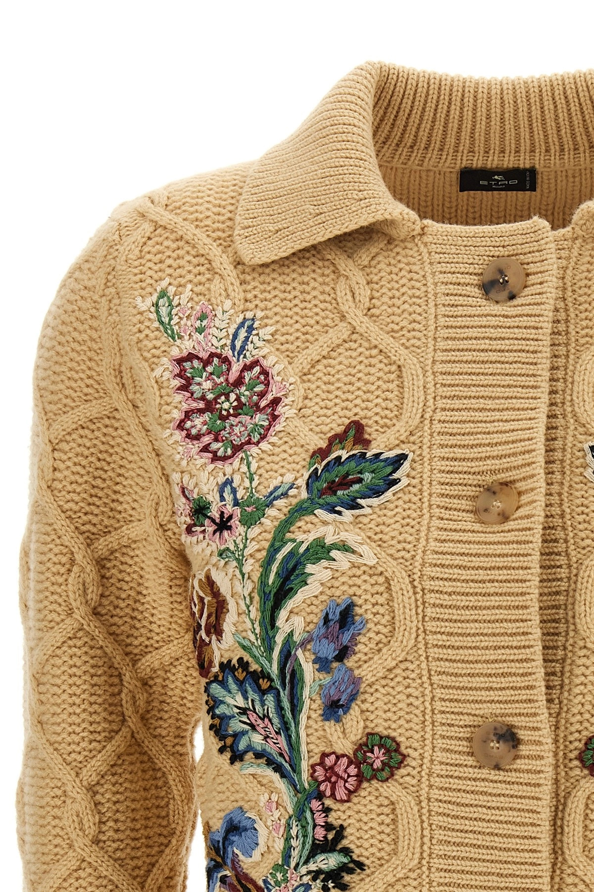 Floral embroidery cardigan - 3