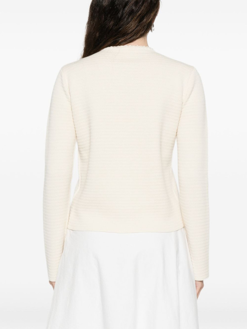 textured-trim cardigan 4