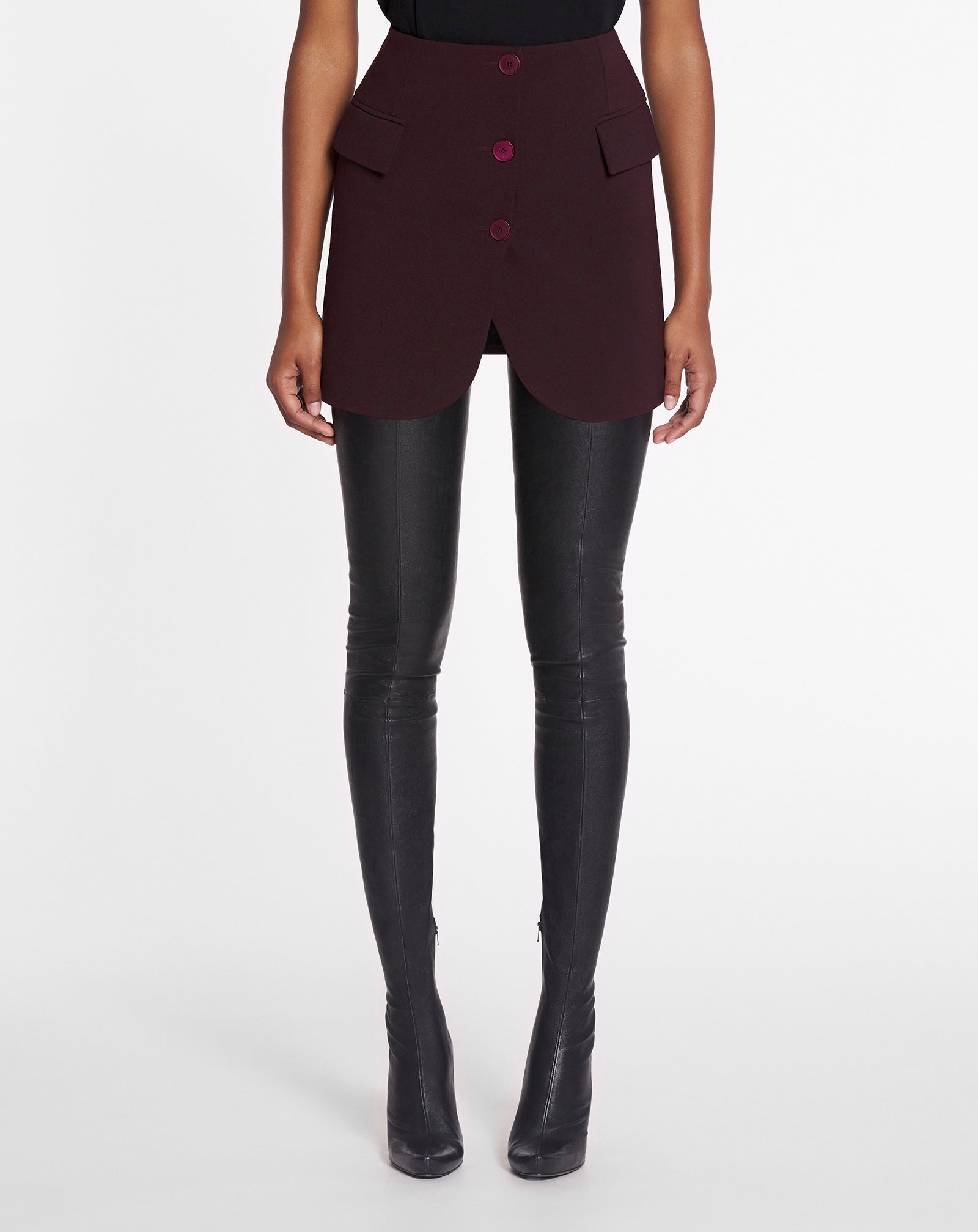 HIGH-WAISTED SHORT SKIRT - 3