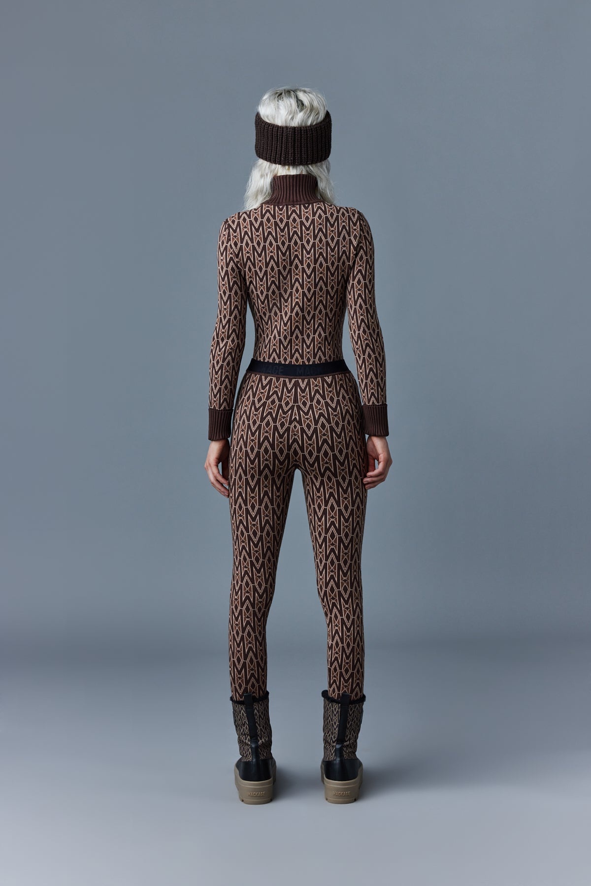 COURTNEY Agile-360 knitted monogram leggings - 4