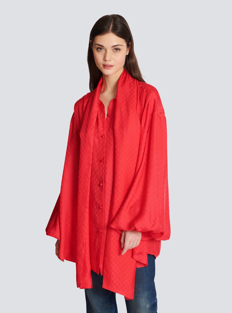 Mini monogram silk shirt 6
