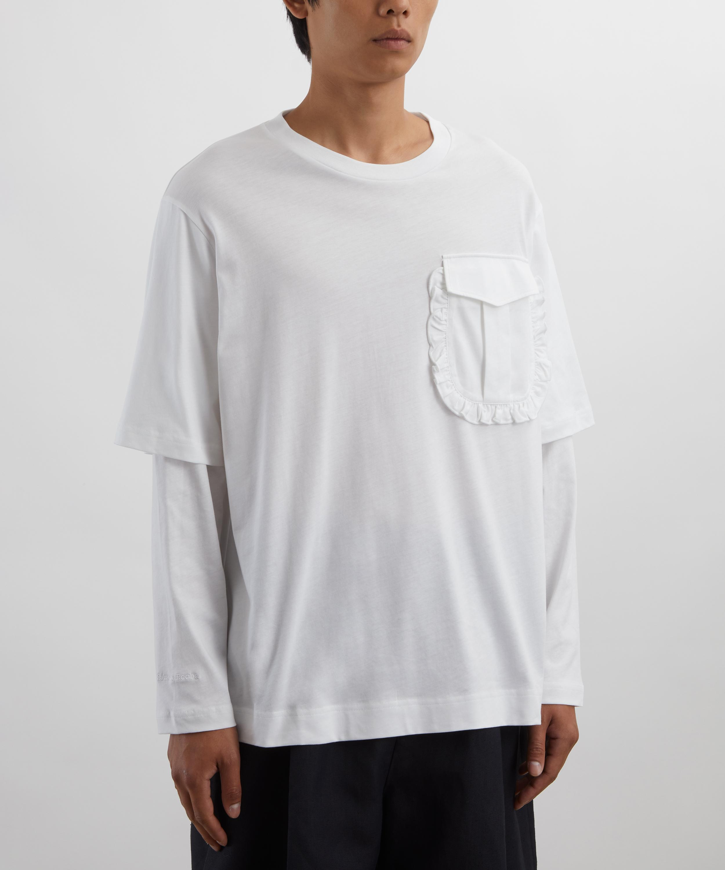 Layered Ruffle Pocket Long-Sleeve T-Shirt - 3
