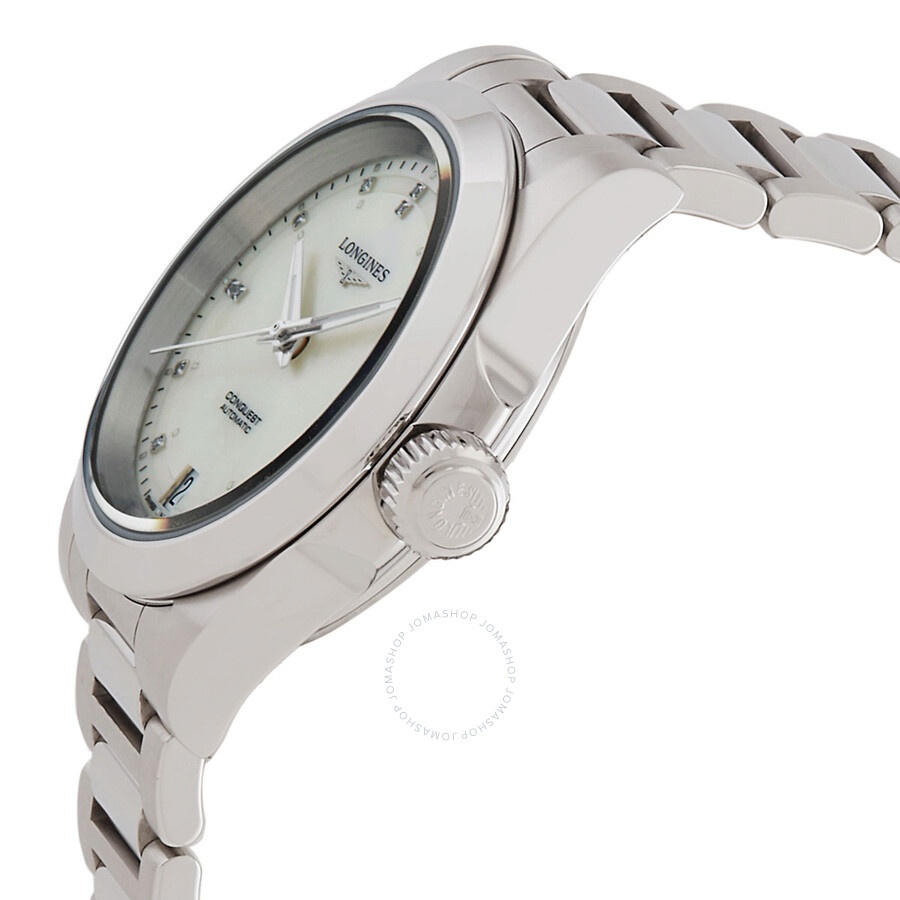 Longines Conquest Automatic Diamond Ladies Watch L3.430.4.87.6 - 2
