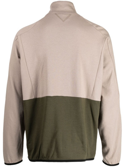 White Mountaineering two-tone high-neck sweater outlook
