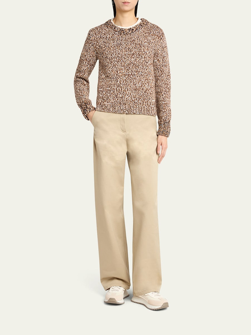 Moncler Marled Wool Crewneck Sweater outlook