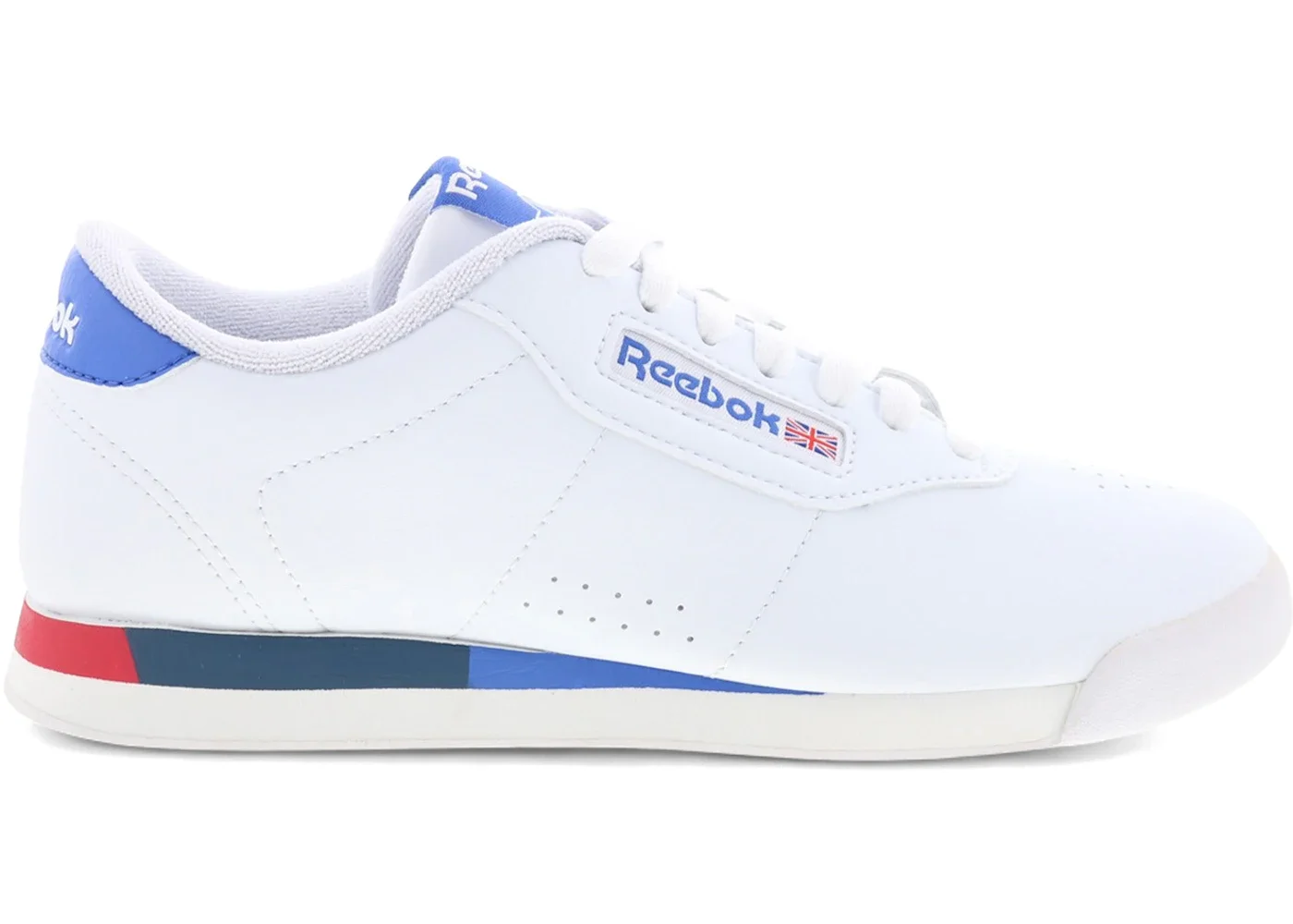 Reebok Princess Fitness White Blue Vector Red (Women's) - 1