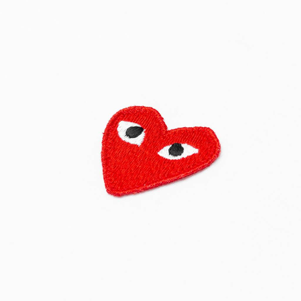 COMME DES GARCONS PLAY CAMOUFLAGE EDGE HEART T-SHIRT - WHITE - 4