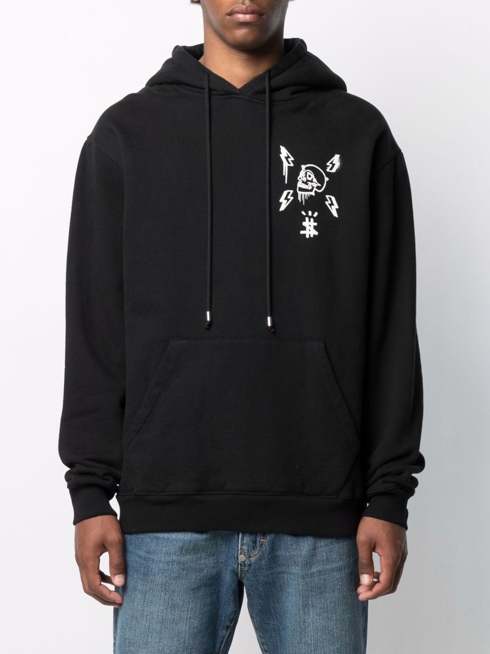 Hexagon graphic-logo print hoodie - 3