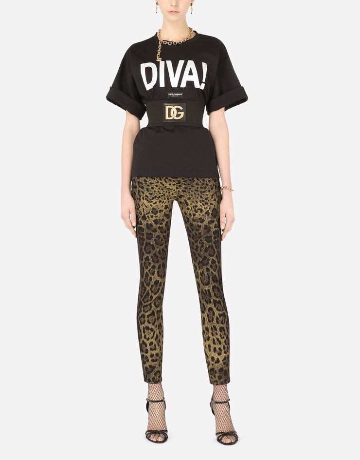 Jersey T-shirt with diva patch - 6