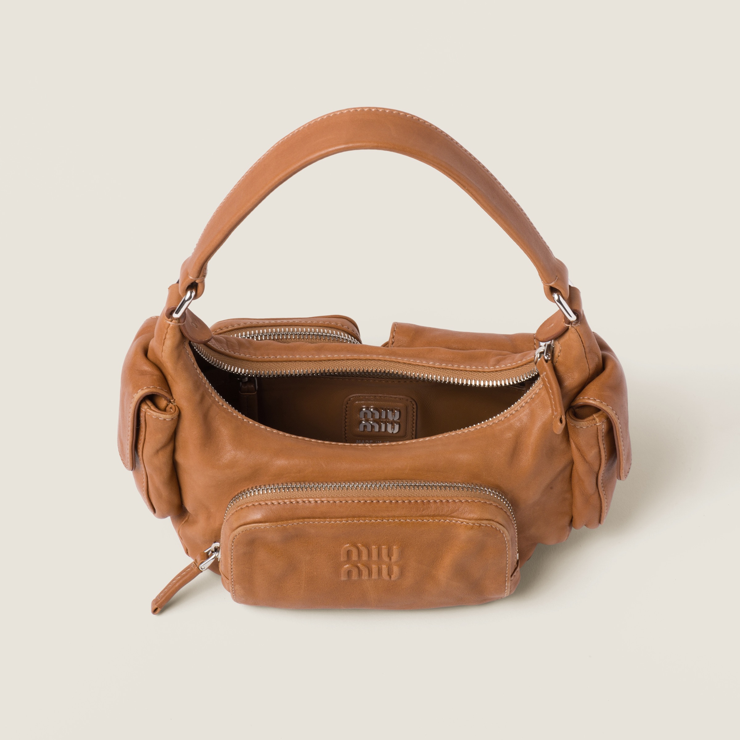 Pocket nappa leather bag - 6