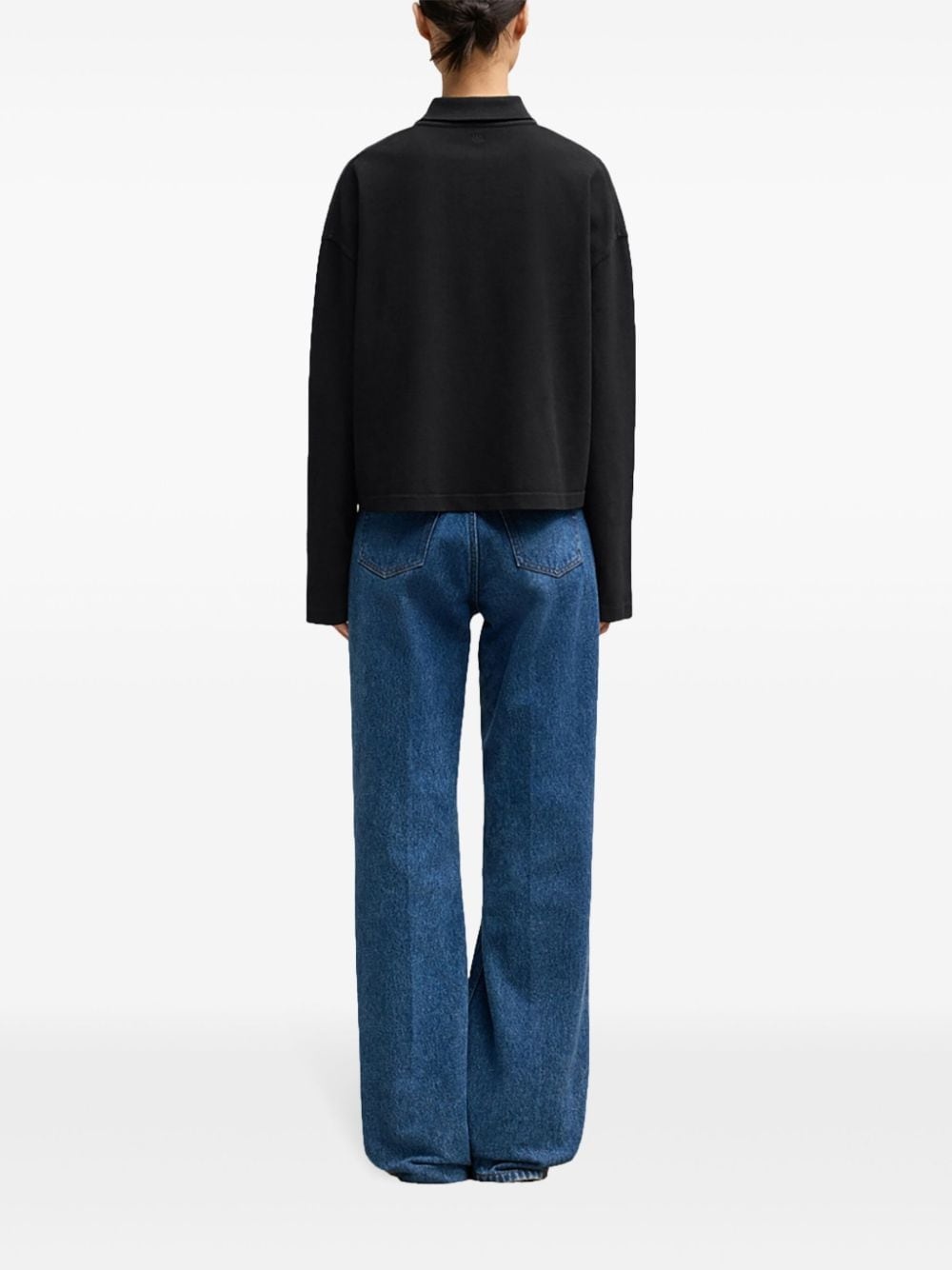 Ami De Coeur long-sleeved polo shirt - 5