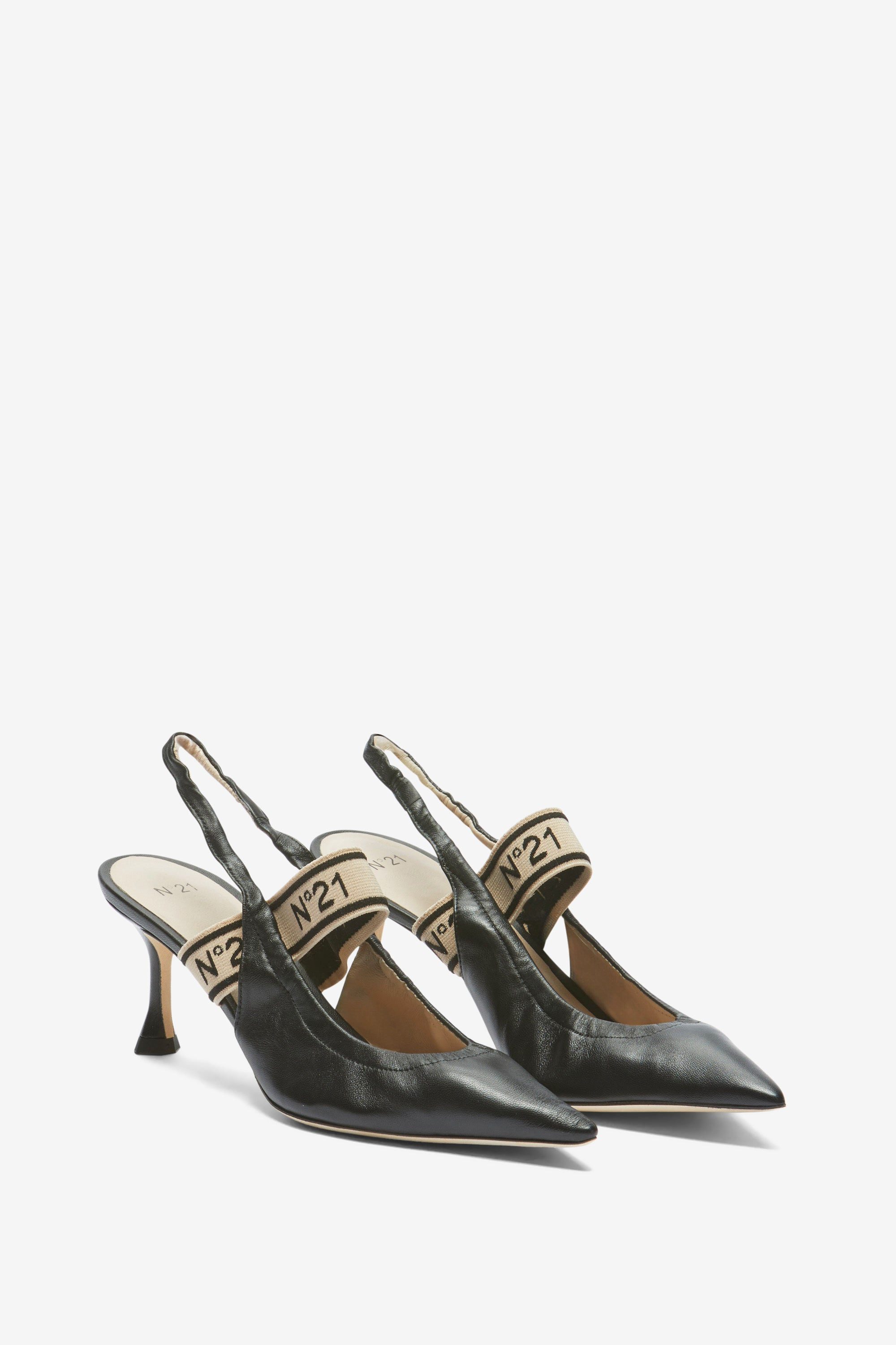 LEATHER SLINGBACK PUMPS - 2