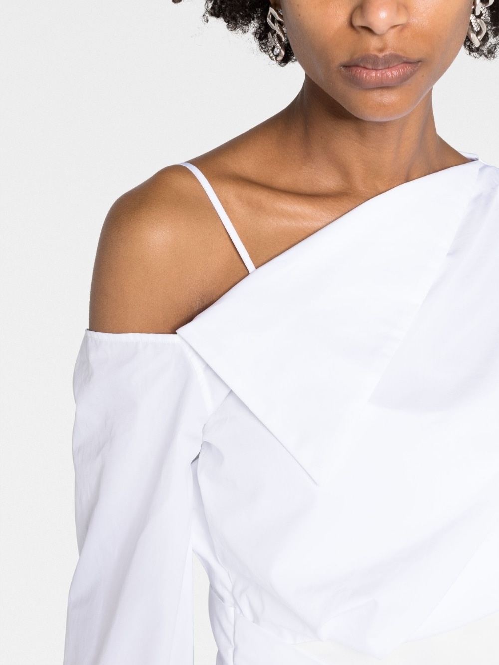 one-shoulder asymmetric dress - 5