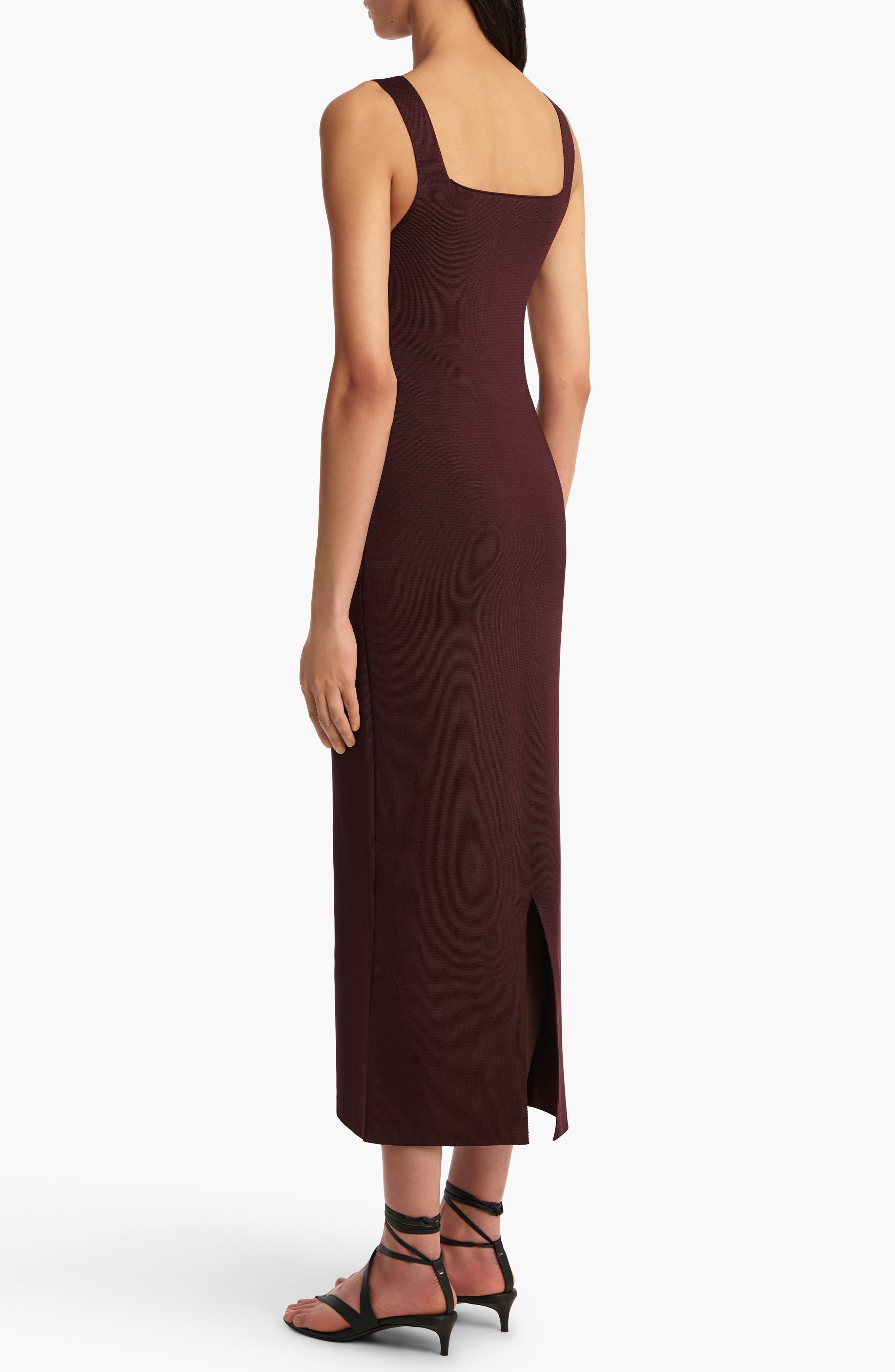 Khaite Dixi Fitted Knit Dress in Almandine at Nordstrom - 2