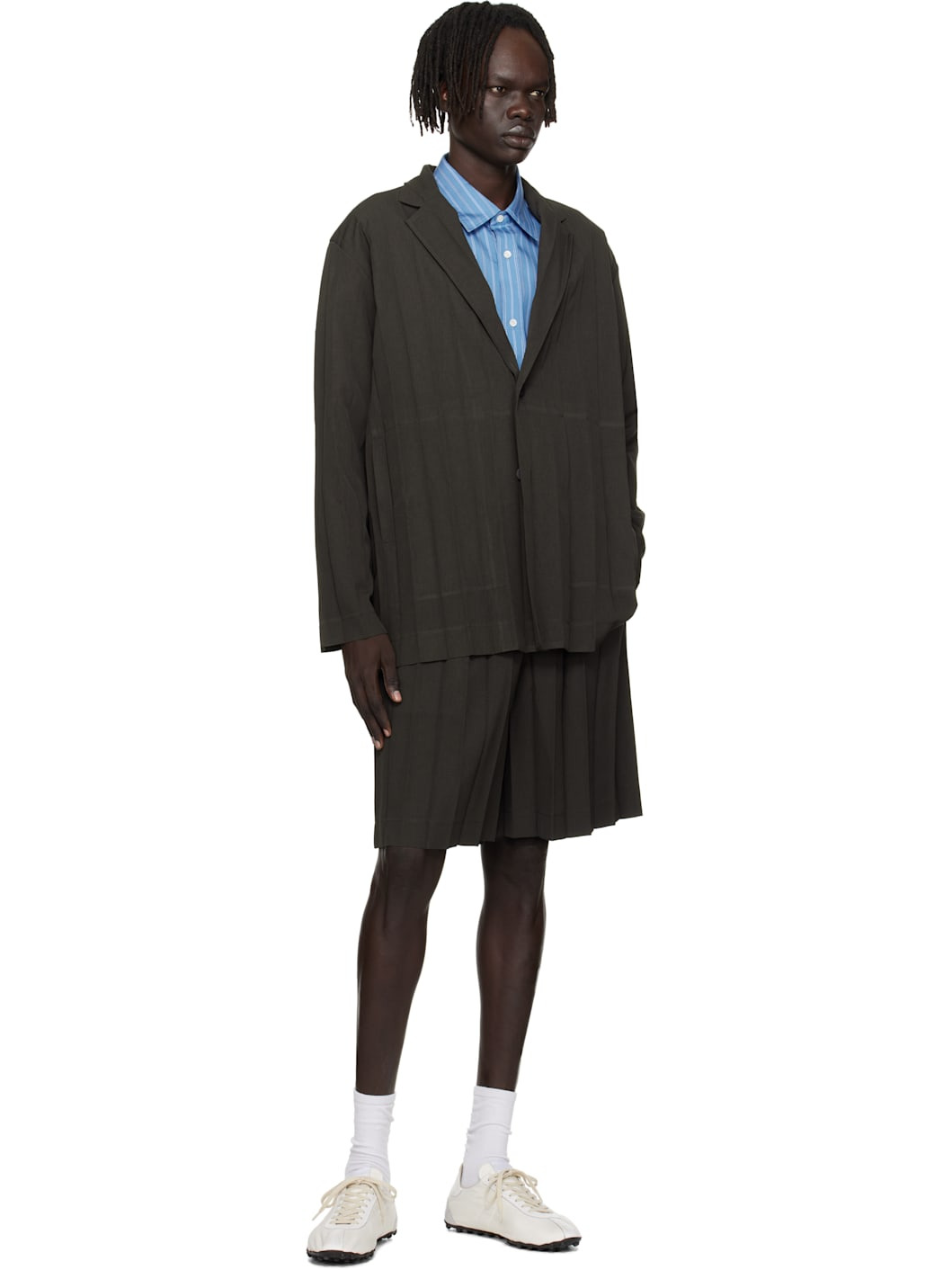 Brown Edge Ensemble Blazer - 4