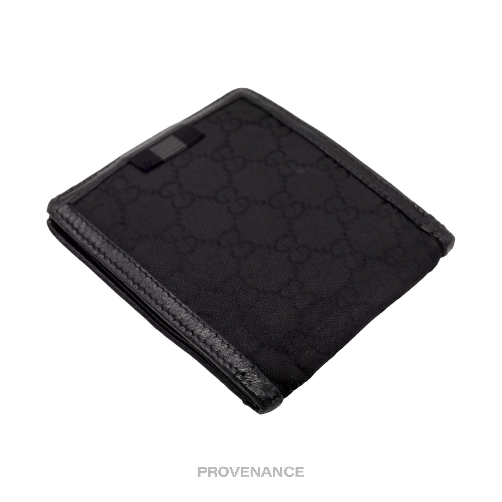 Gucci Bifold Wallet with Web - Black Leather - 3