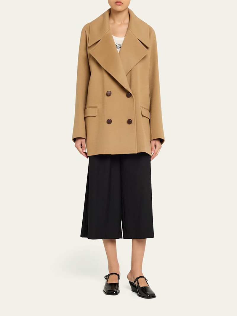 Loewe Cotton and Silk Straight-Leg Trousers outlook