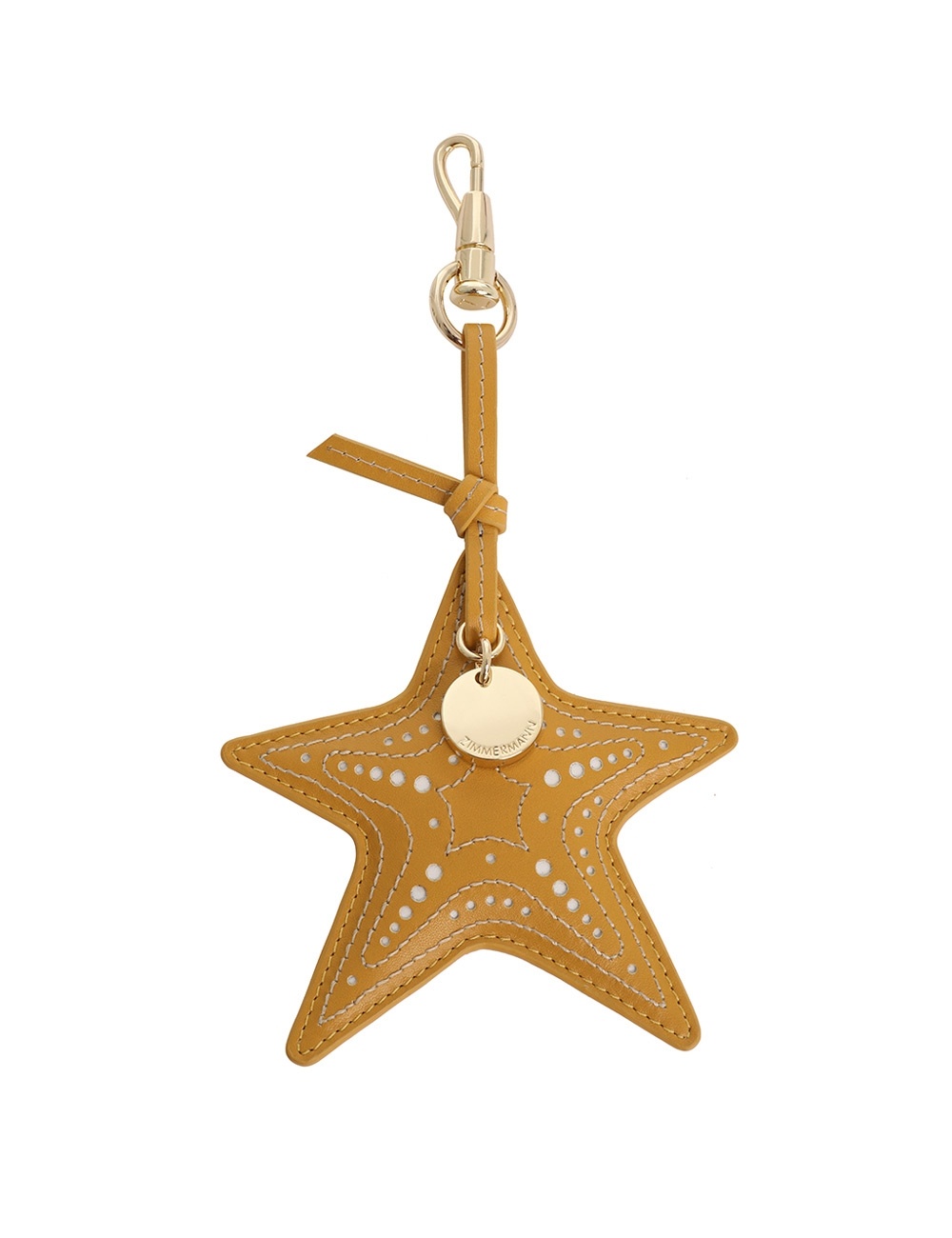 LEATHER STARFISH KEY CHARM - 1