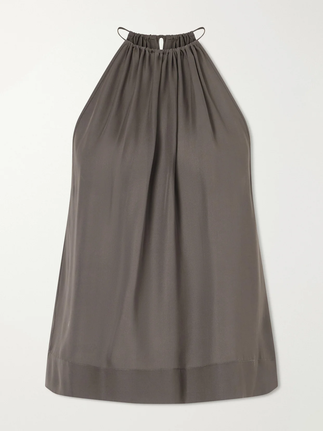 Nikki Silk Halterneck Tank - 1