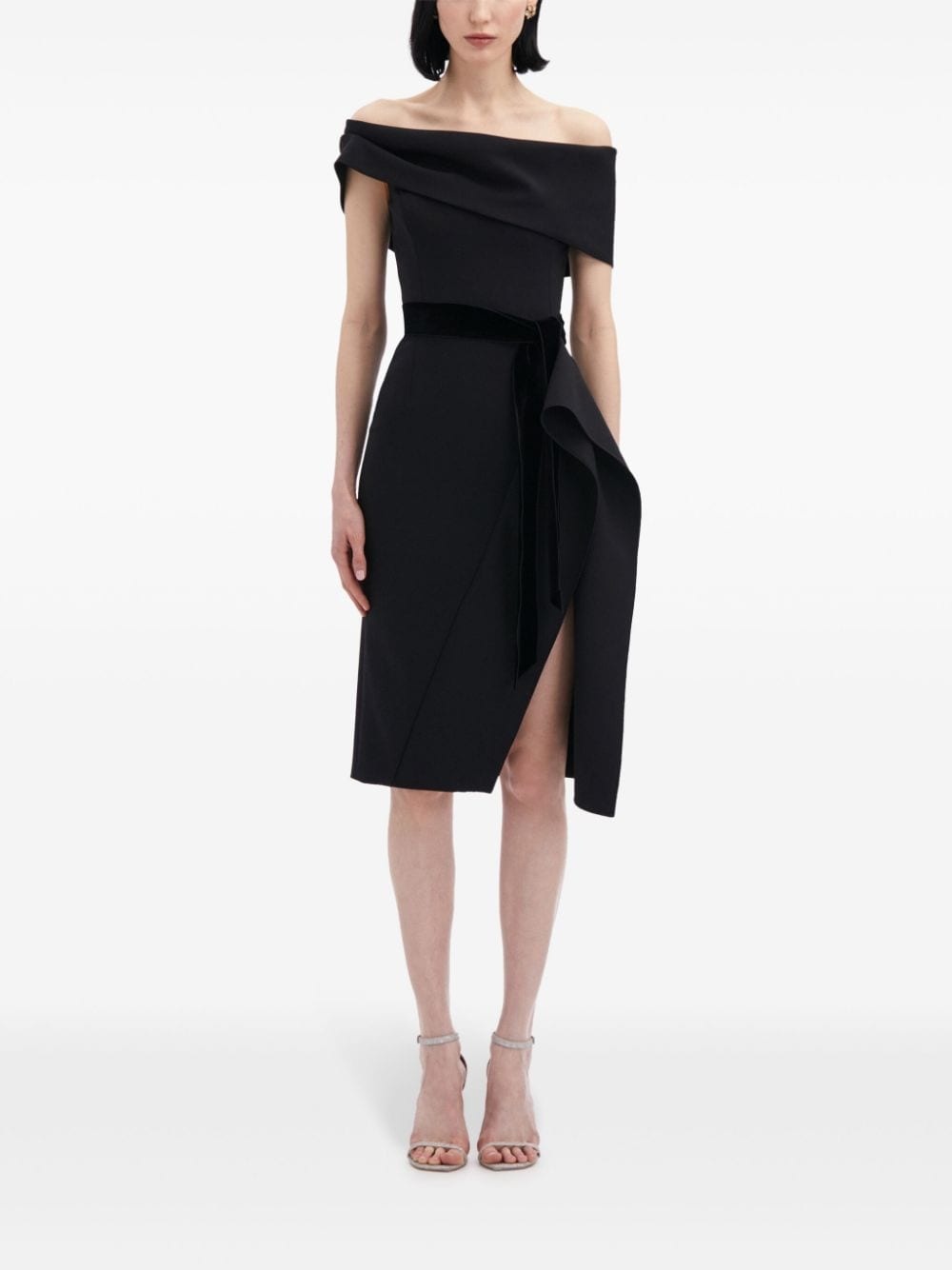 off-shoulder cocktail dress - 2