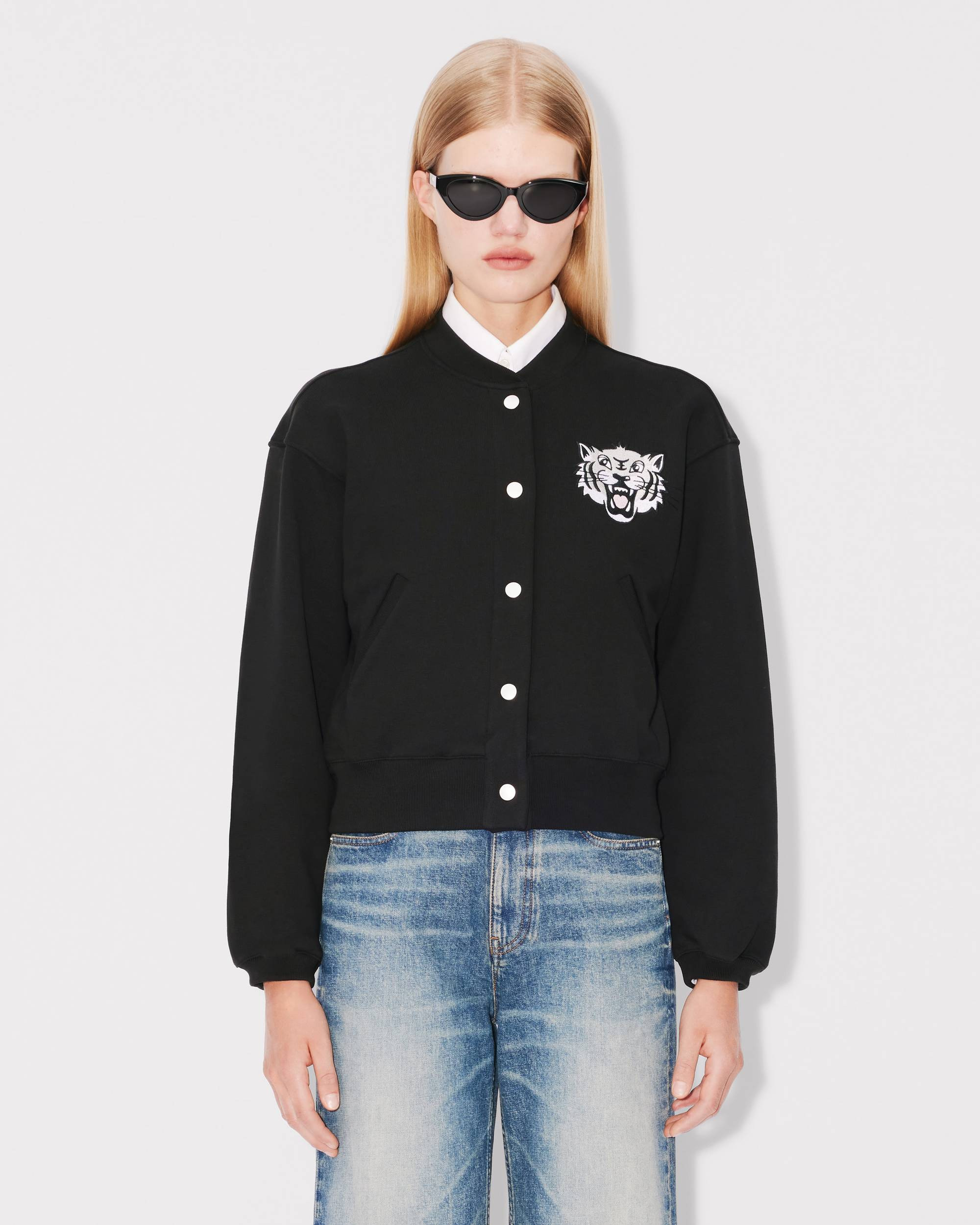 'KENZO Happy Tiger' embroidered teddy jacket - 4