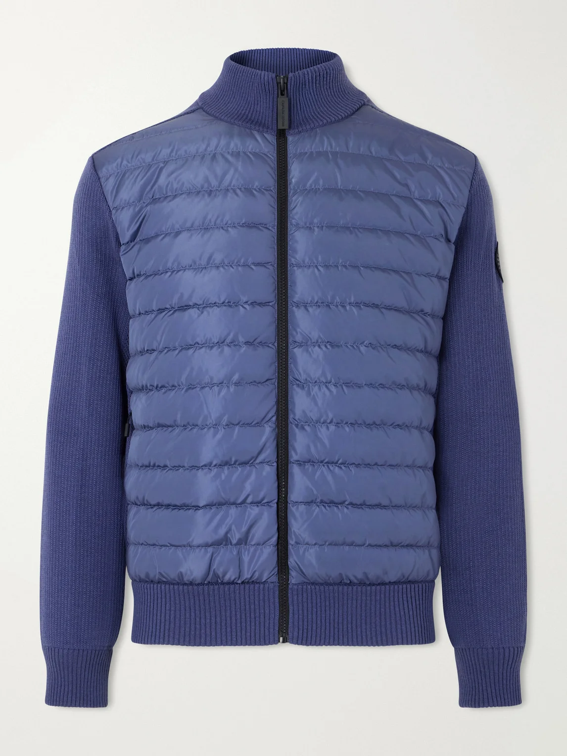 HyBridge® Ribbed Wool and Quilted Shell Down Jacket - 1
