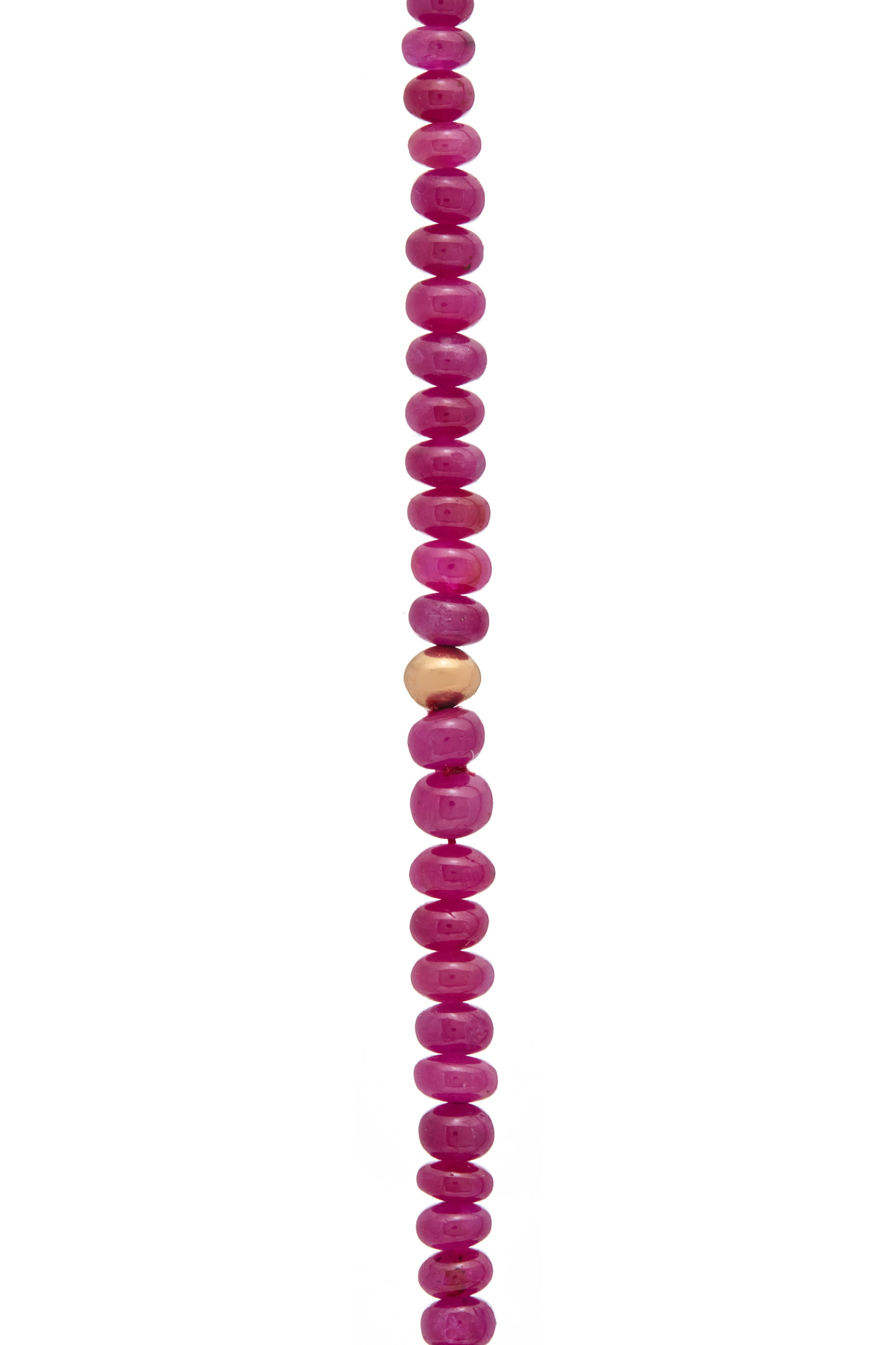 Beaded Necklace in Ruby (Medium Beads) - 4