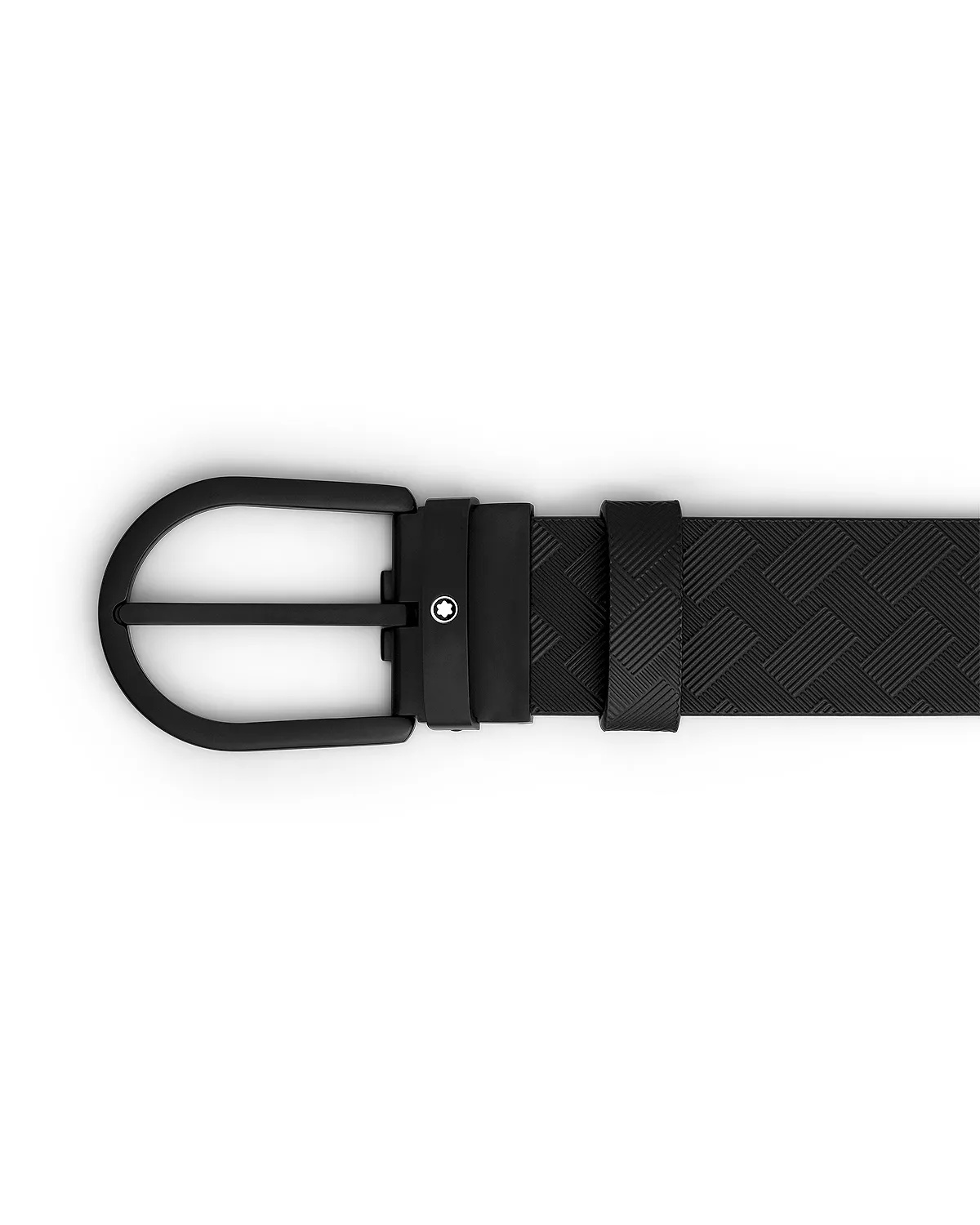 Men's Black Leather Belt - 2
