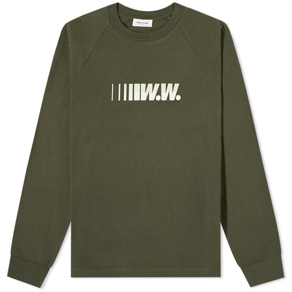 Wood Wood Long Sleeve Han Logo Tee - 1