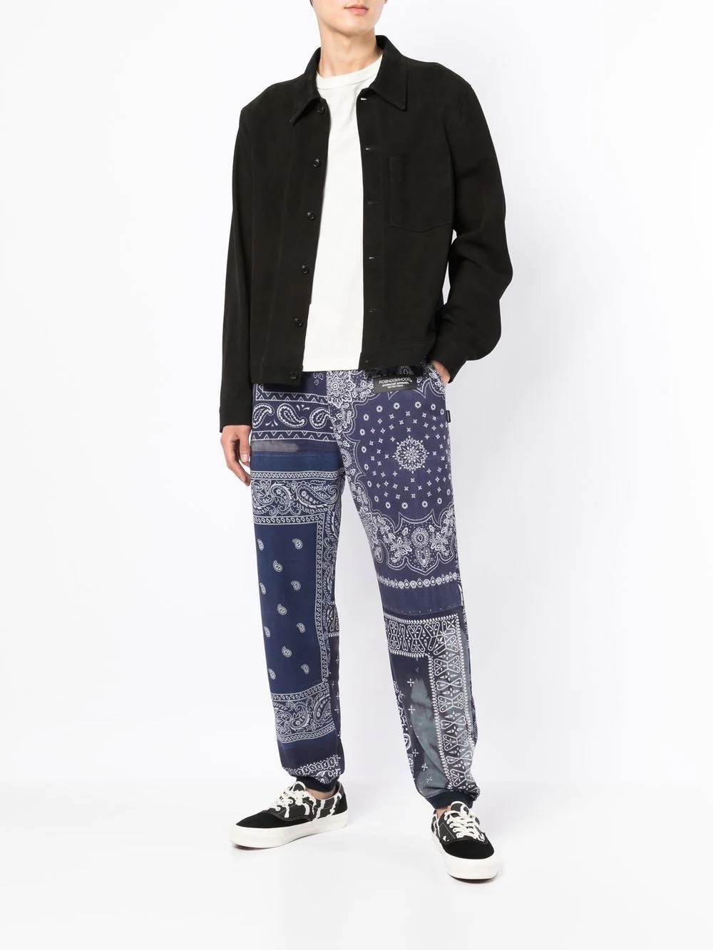 bandana-print trousers - 2