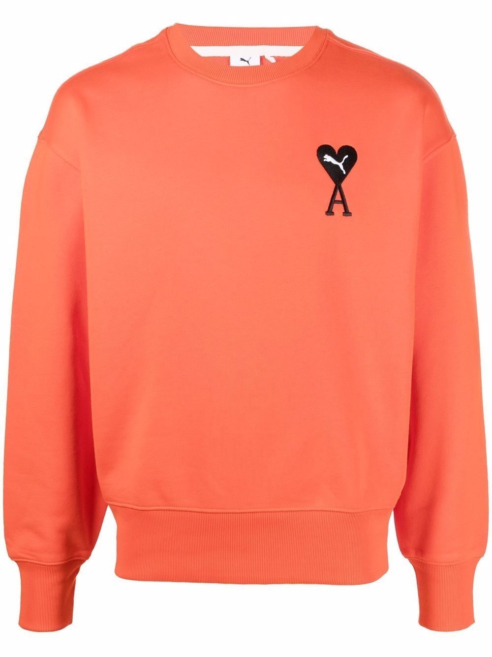 embroidered-logo sweatshirt - 1