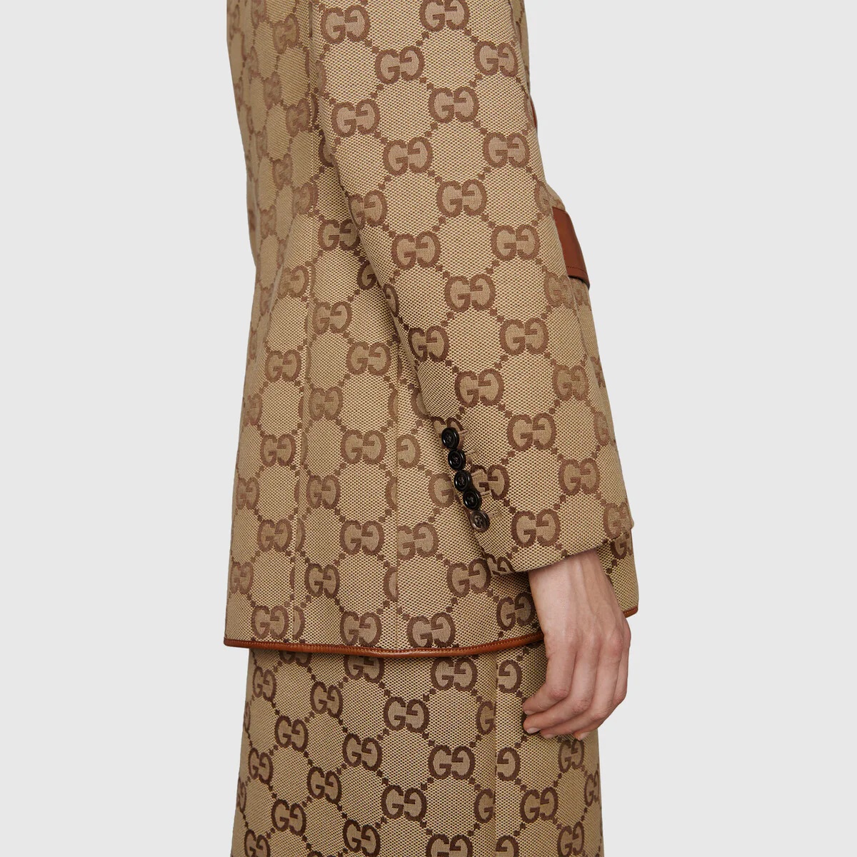 The Hacker Project maxi GG Hourglass jacket - 4