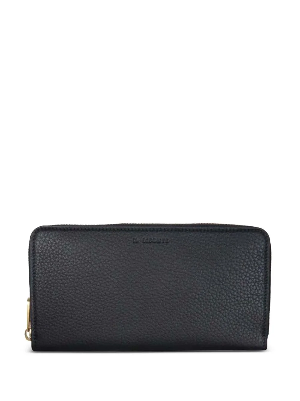 zipped leather wallet - 1