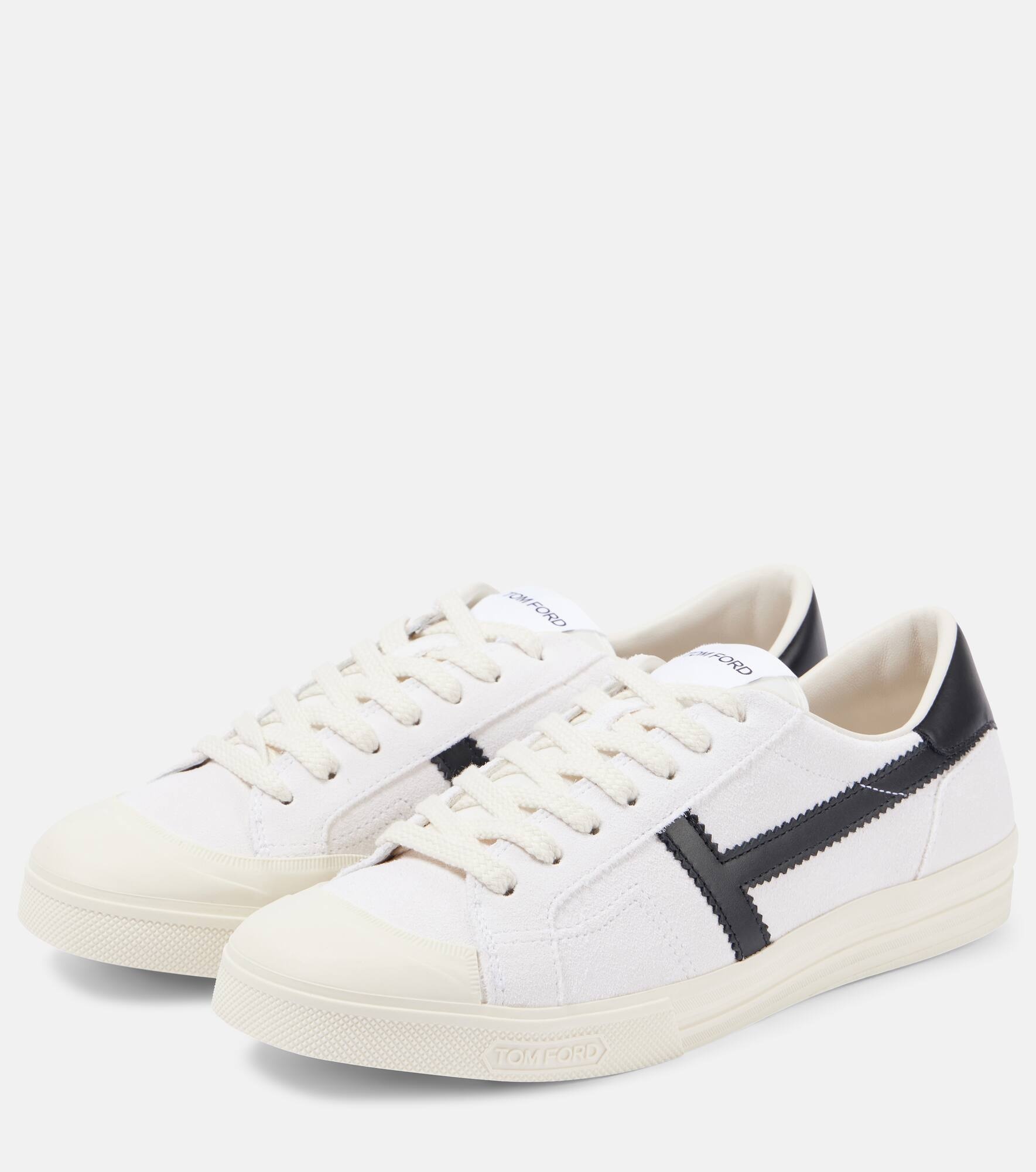 Logo leather sneakers - 4