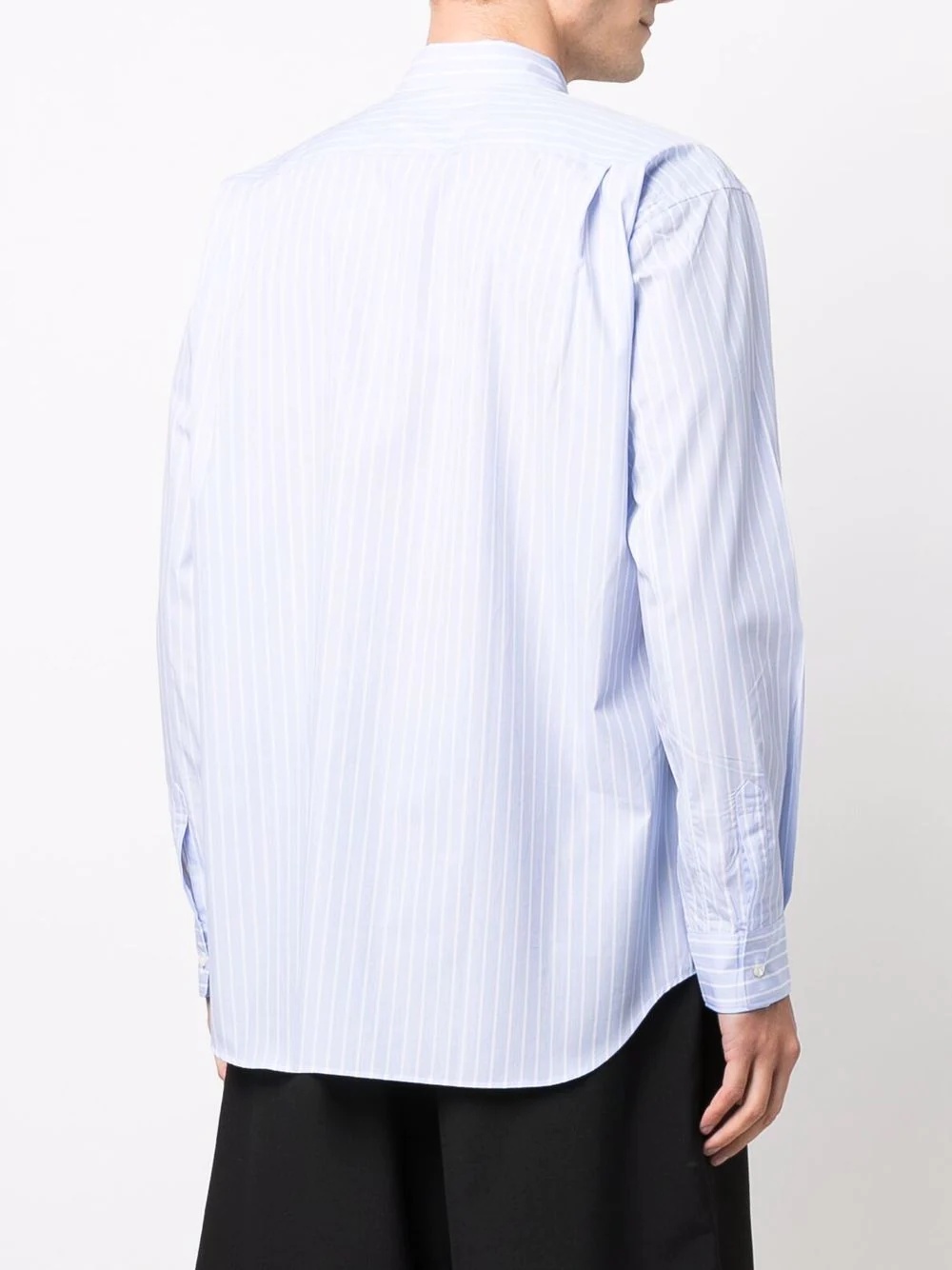 striped poplin shirt - 4