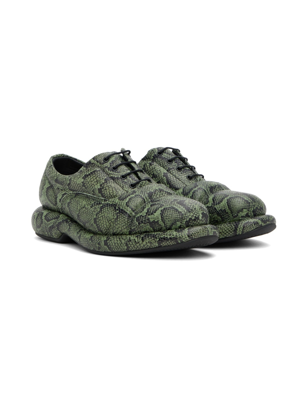 Green Clarks Edition Oxfords - 4
