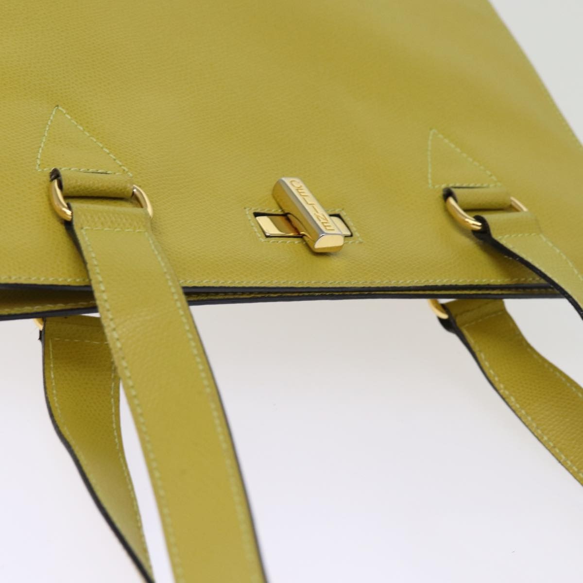 CELINE Tote Bag Leather Yellow - 6