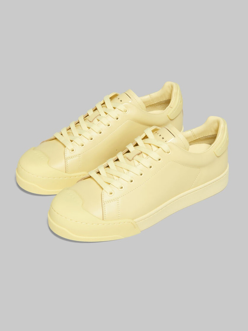 DADA BUMPER SNEAKER IN YELLOW LEATHER 5