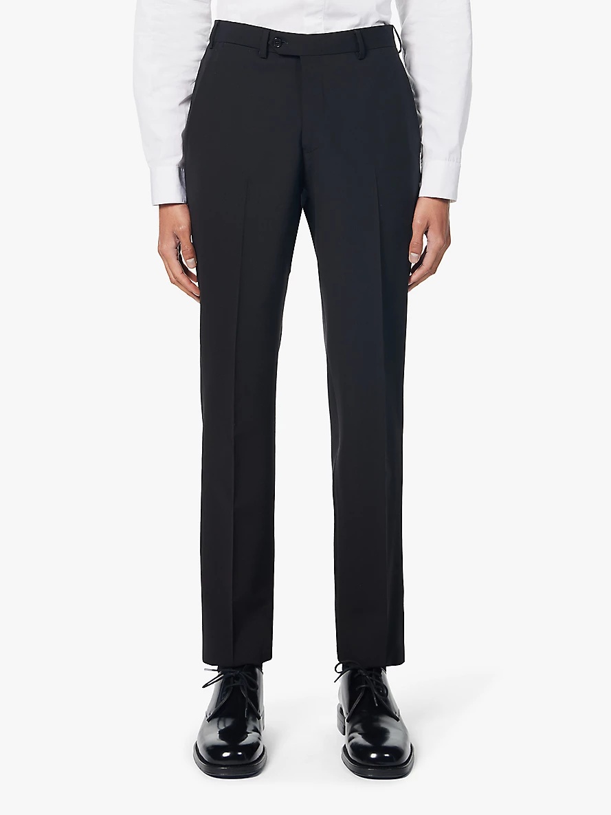 Single-breasted regular-fit stretch-wool suit - 3