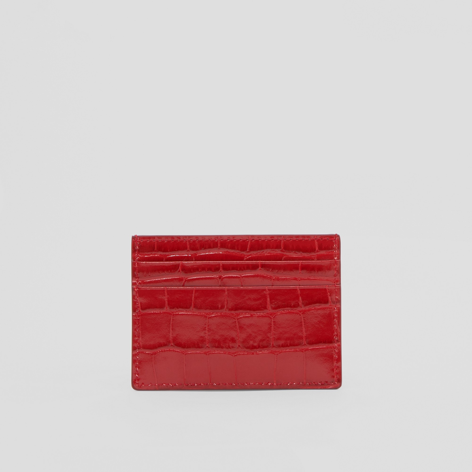 Embossed Leather TB Card Case - 5