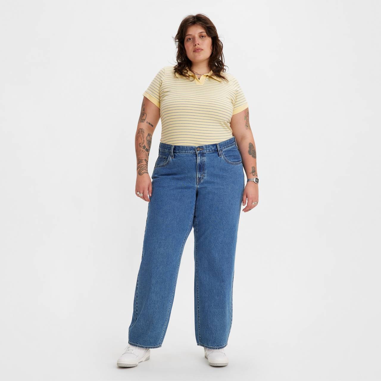 BAGGY DAD WOMEN'S JEANS (PLUS SIZE) - 1