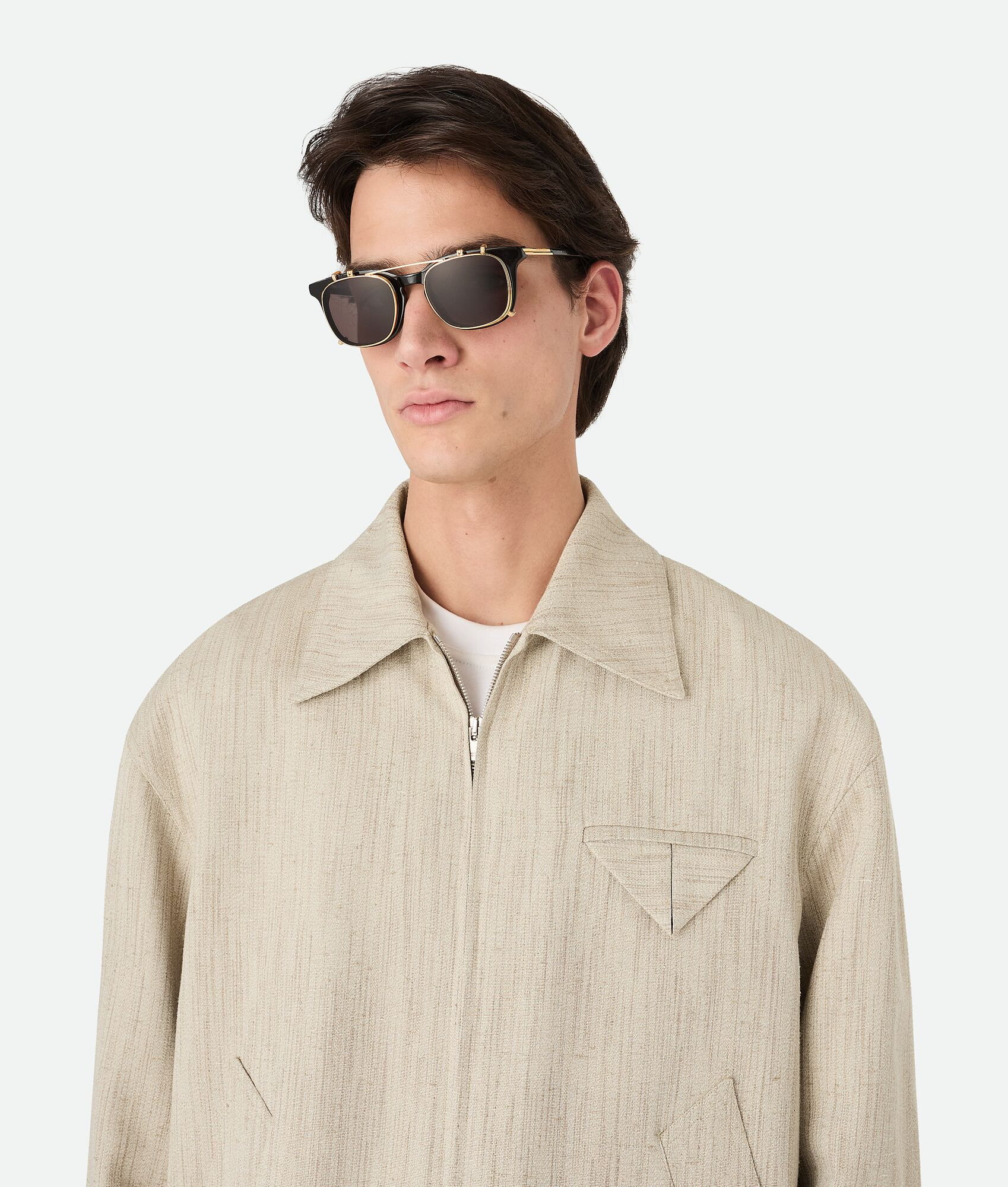 Classic Square Clip On Sunglasses - 2