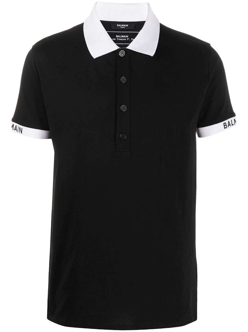 printed logo polo shirt - 1