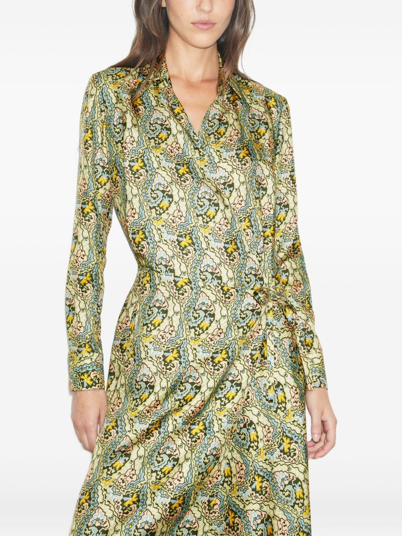 paisley-print wrap dress 4