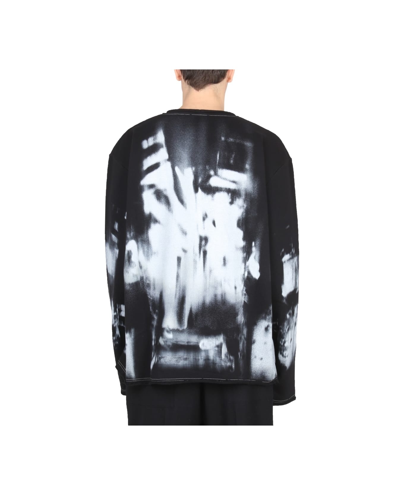 Tie Dye Pattern Crewneck Sweatshirt - 3