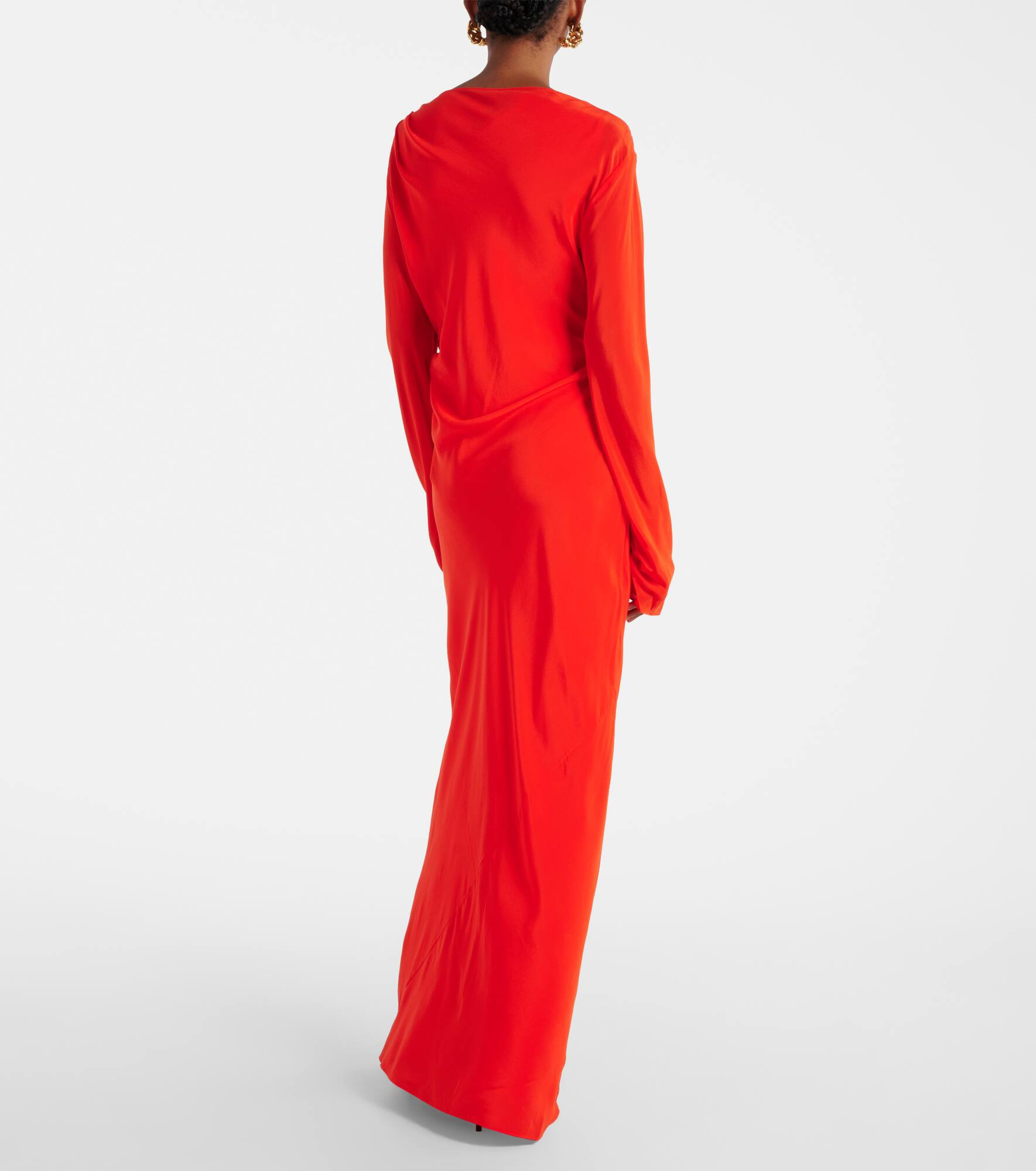 Fresca silk crêpe de chine maxi dress - 3