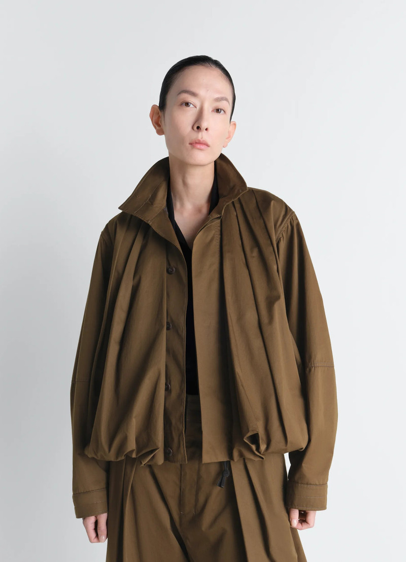 Lemaire SOFT PLEATED BLOUSON IN LIGHT COTTON SATIN outlook