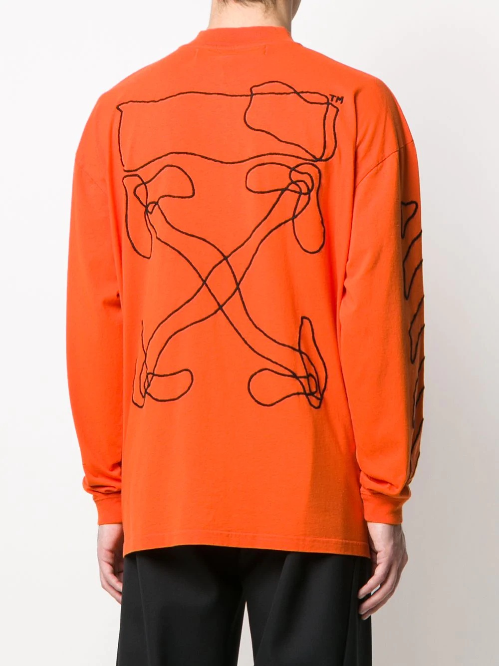 abstract arrows detail sweatshirt - 4