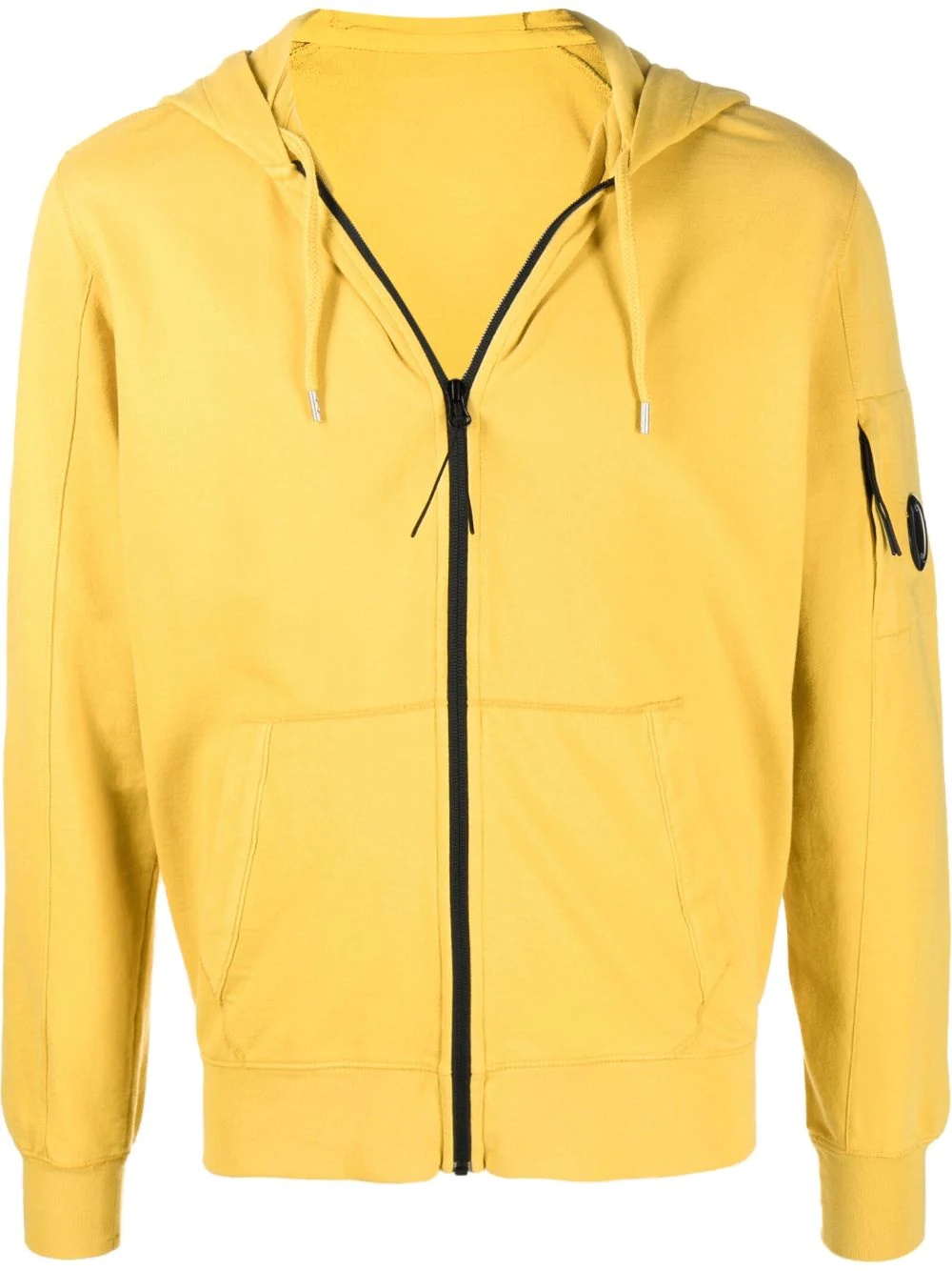 zipped drawstring hoodie - 1