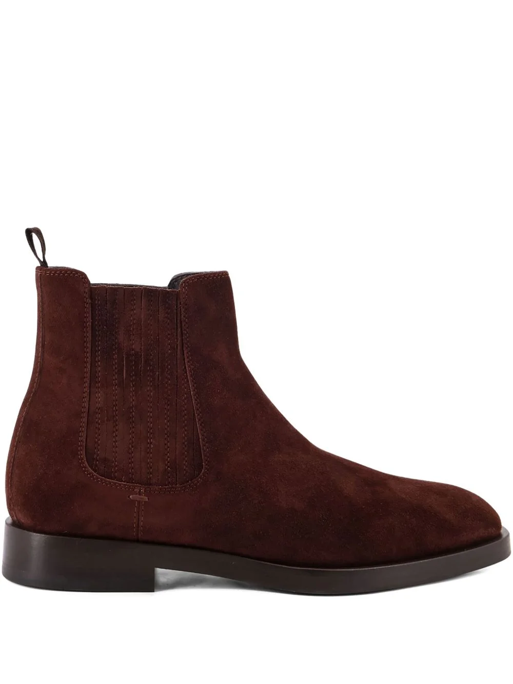 elasticated-panel suede boots - 1